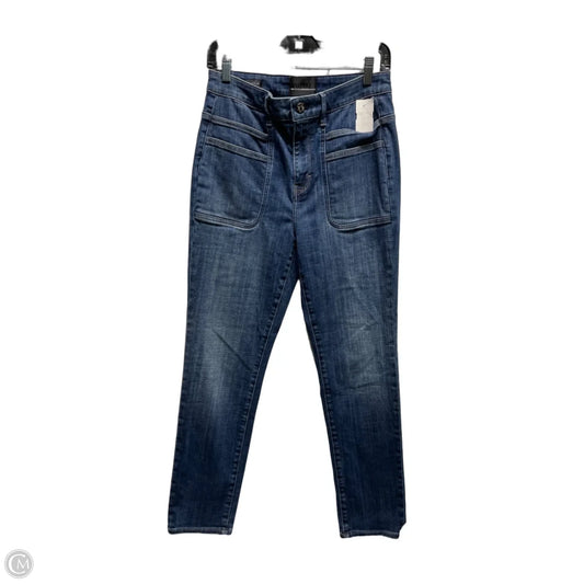 Jeans Straight By White House Black Market In Blue Denim, Size: 6