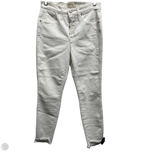 Jeans Skinny By Madewell In White Denim, Size: 4