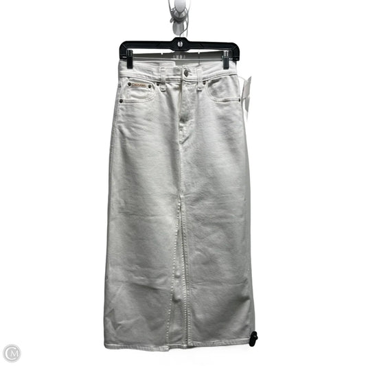 Skirt Maxi By Calvin Klein In White, Size: 4