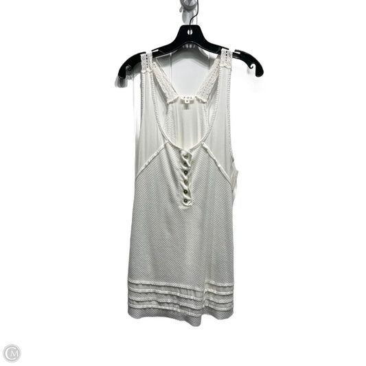 Top Sleeveless By Pol In White, Size: M