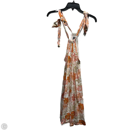 Dress Casual Short By Minkpink In Orange & White, Size: S