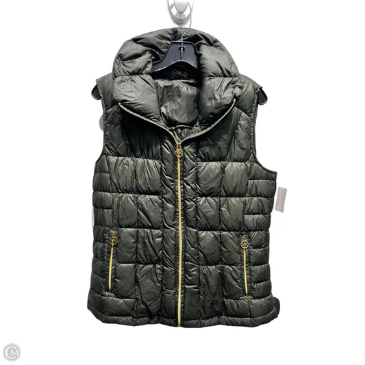 Vest Puffer & Quilted By Michael By Michael Kors In Green, Size: M