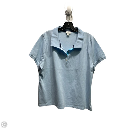 Top Short Sleeve By J. Crew In Blue, Size: Xl