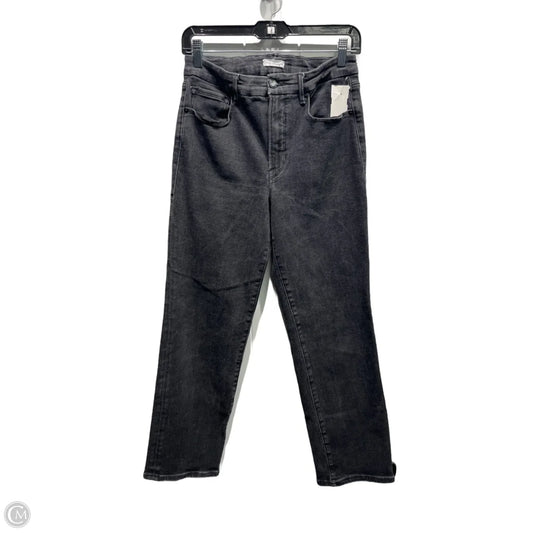 Jeans Straight By Good American In Black Denim, Size: 12