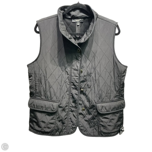 Vest Puffer & Quilted By Talbots In Black, Size: L