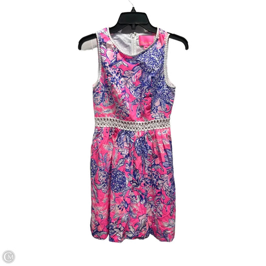 Dress Designer By Lilly Pulitzer In Pink & Purple, Size: 0