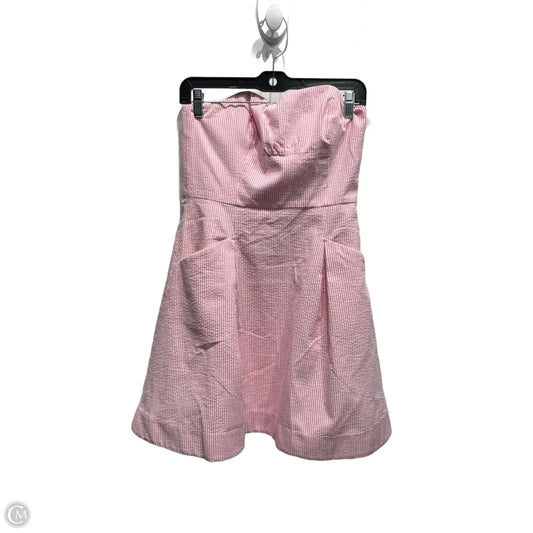 Dress Designer By Lilly Pulitzer In Pink & White, Size: 2