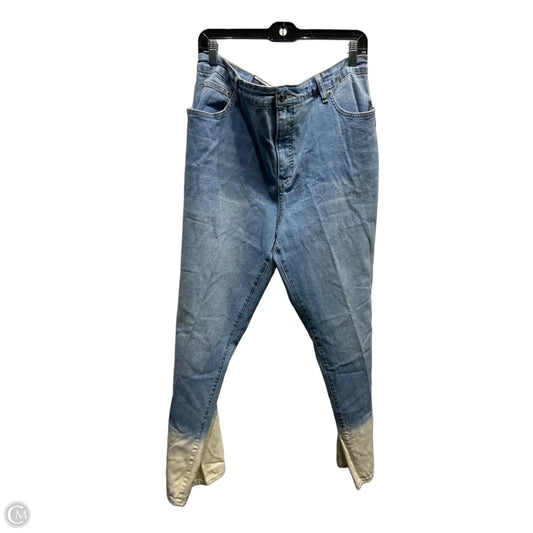 Jeans Straight By Crown And Ivy In Blue Denim, Size: 18