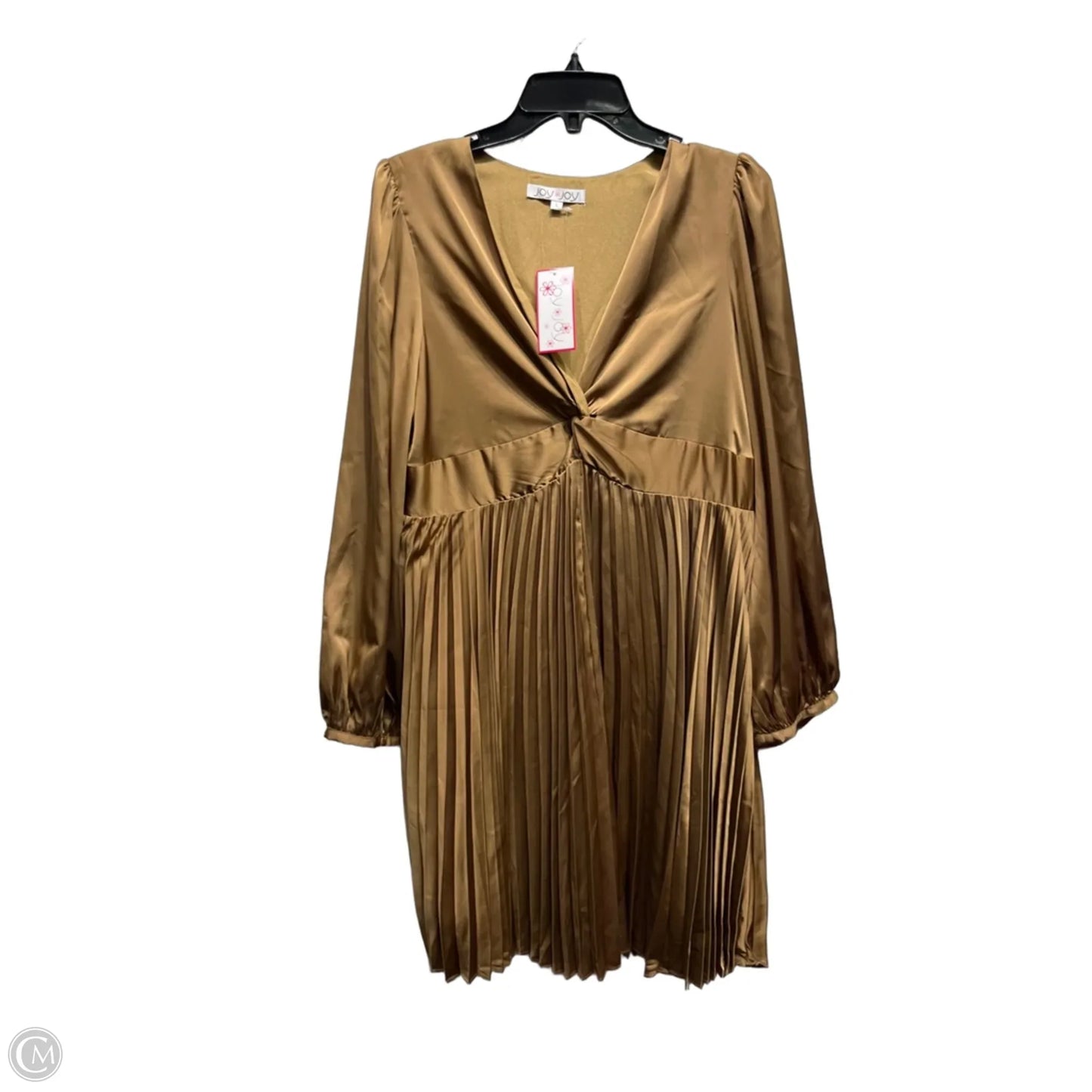Dress Party Short By Joy Joy In Tan, Size: L