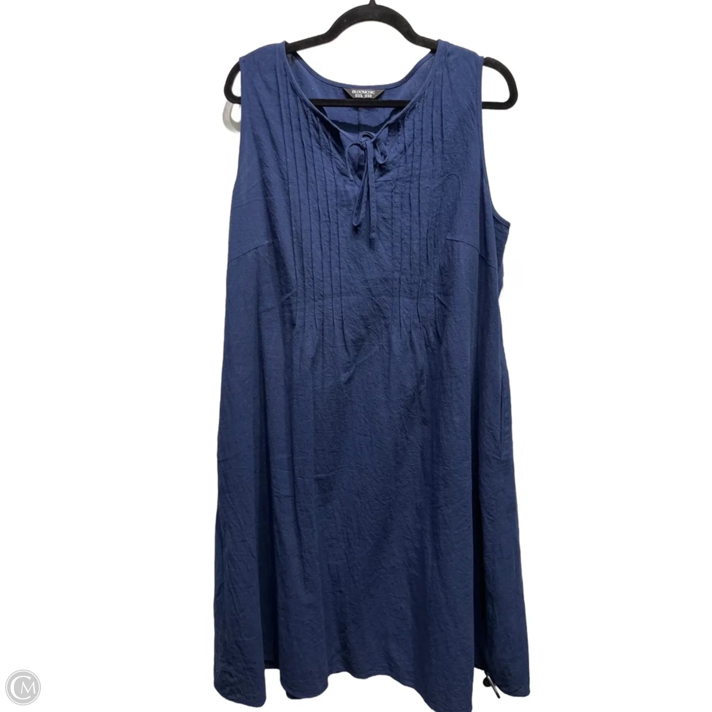Dress Casual Midi By Bloomchic In Navy, Size: 16
