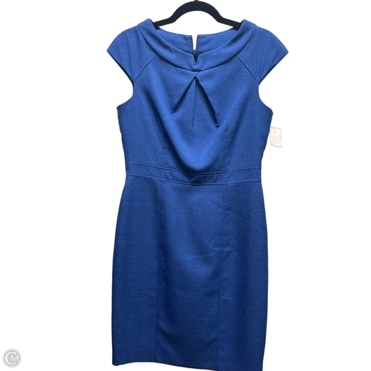 Dress Work By David Meister In Blue, Size: 8