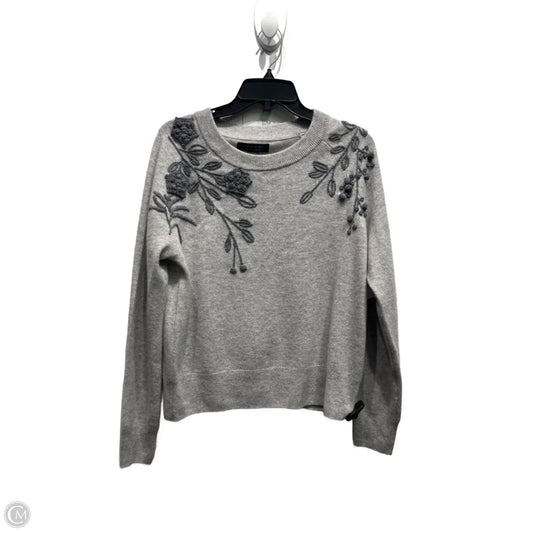Sweater Cashmere By Tahari In Grey, Size: L