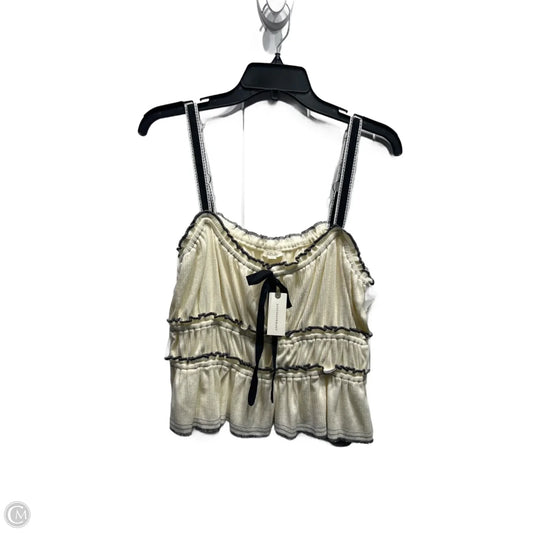 Top Sleeveless By Pilcro In Black & Cream, Size: M