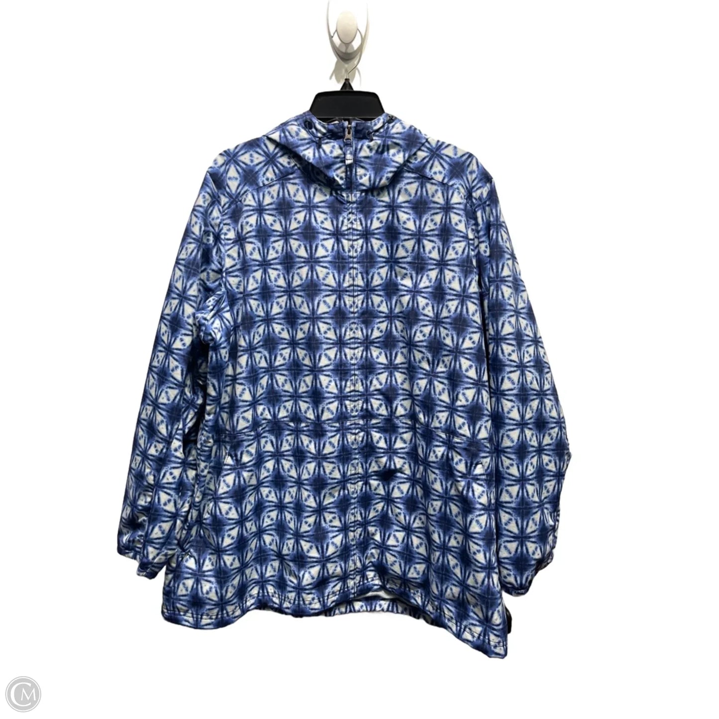 Jacket Windbreaker By Duluth Trading In Blue, Size: Xxl