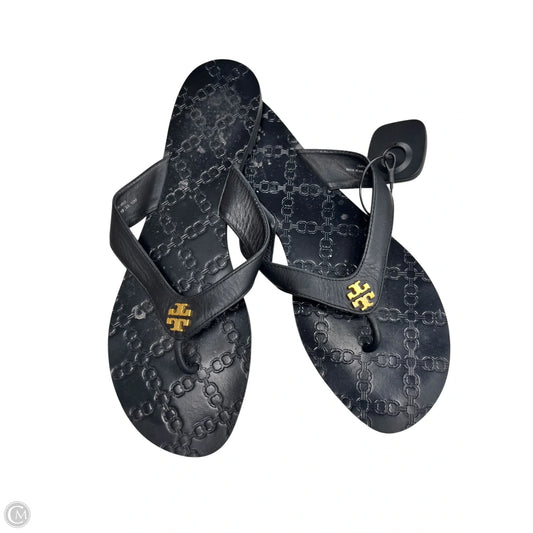 Sandals Designer By Tory Burch In Black, Size: 10