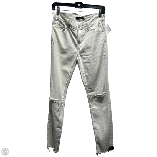 Jeans Skinny By J Brand In White Denim, Size: 6