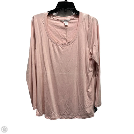 Athletic Top Long Sleeve Crewneck By Athleta In Pink, Size: M