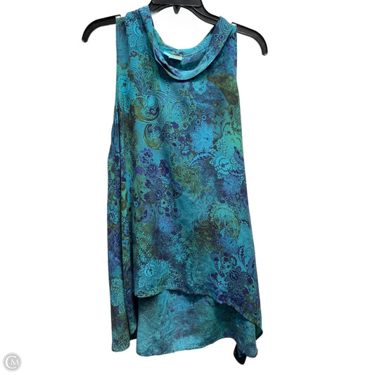 Tunic Sleeveless By Tianello In Teal, Size: S