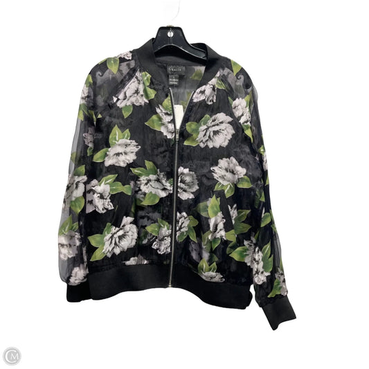 Jacket Other By Gracia In Black & Green, Size: S