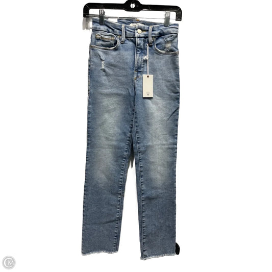 Jeans Straight By Good American In Blue Denim, Size: 2