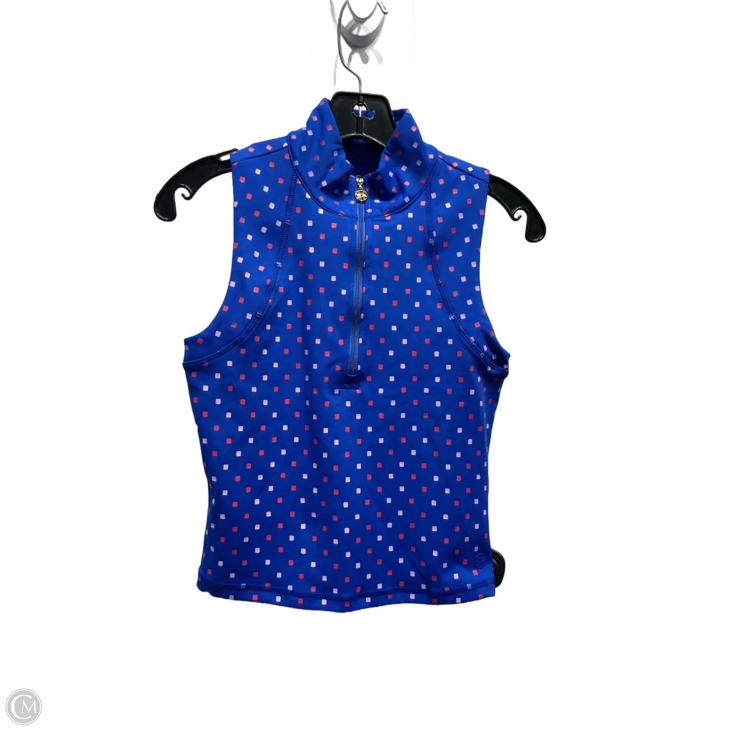Top Sleeveless Designer By Lilly Pulitzer In Blue & Pink, Size: Xs