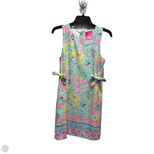 Dress Designer By Lilly Pulitzer In Green & Pink, Size: 0