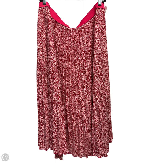Skirt Maxi By Vince Camuto In Pink & Red, Size: Xxl