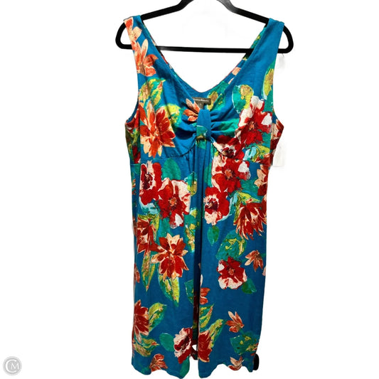 Dress Casual Short By Tommy Bahama In Green & Orange, Size: L