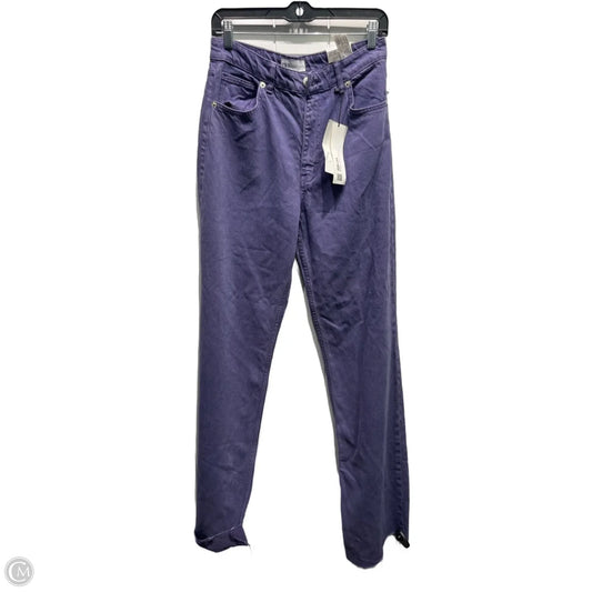 Jeans Wide Leg By Zara In Purple Denim, Size: 6