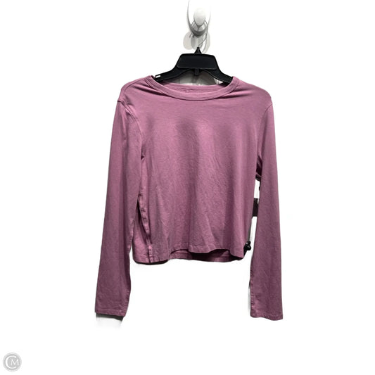 Athletic Top Long Sleeve Crewneck By Lululemon In Purple, Size: S