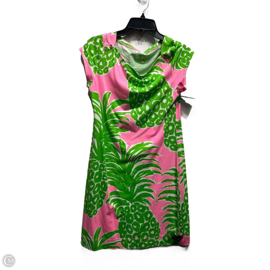 Dress Designer By Lilly Pulitzer In Green & Pink, Size: M