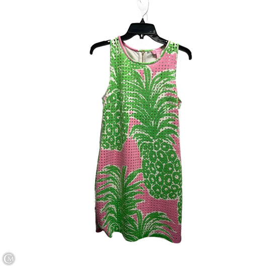 Dress Designer By Lilly Pulitzer In Green & Pink, Size: S