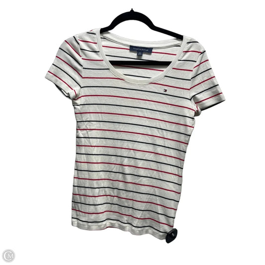 Top Short Sleeve Basic By Tommy Hilfiger In Red & White, Size: Xs