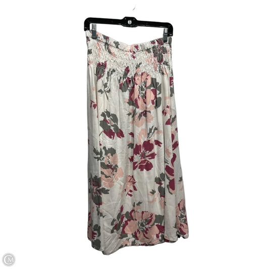 Skirt Maxi By Ellen Tracy In Green & Pink, Size: S