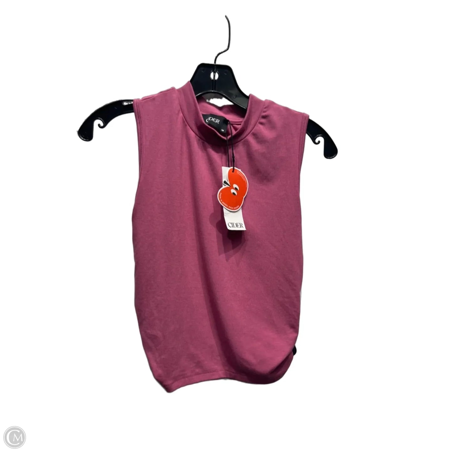 Top Sleeveless By Cider In Pink, Size: M