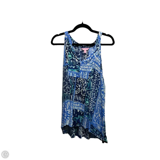 Top Sleeveless Designer By Lilly Pulitzer In Blue, Size: Xl