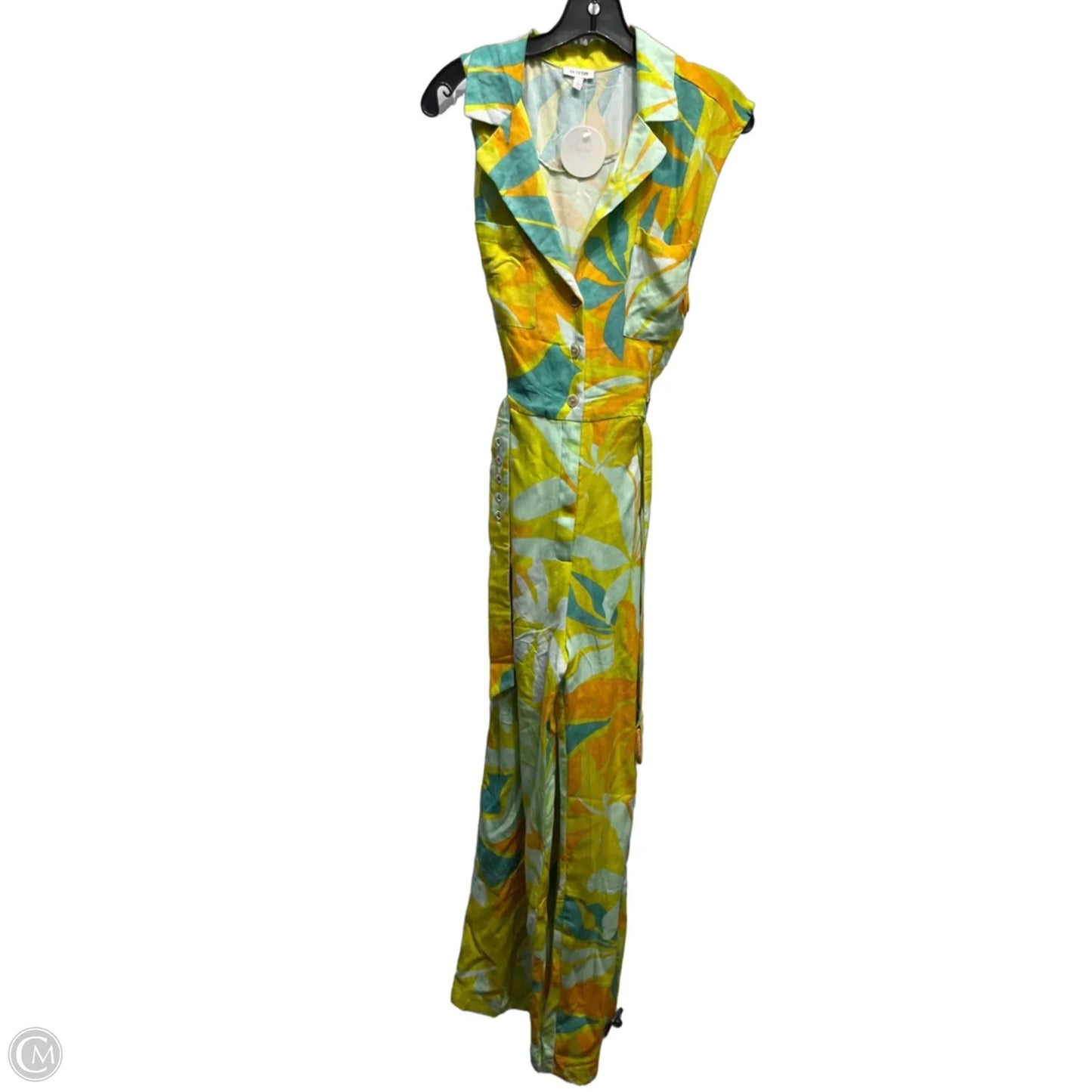 Jumpsuit By En Creme In Green & Orange, Size: L
