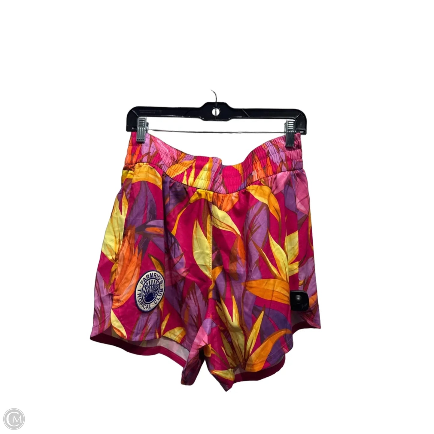 Shorts By Farm Rio In Pink & Purple, Size: L