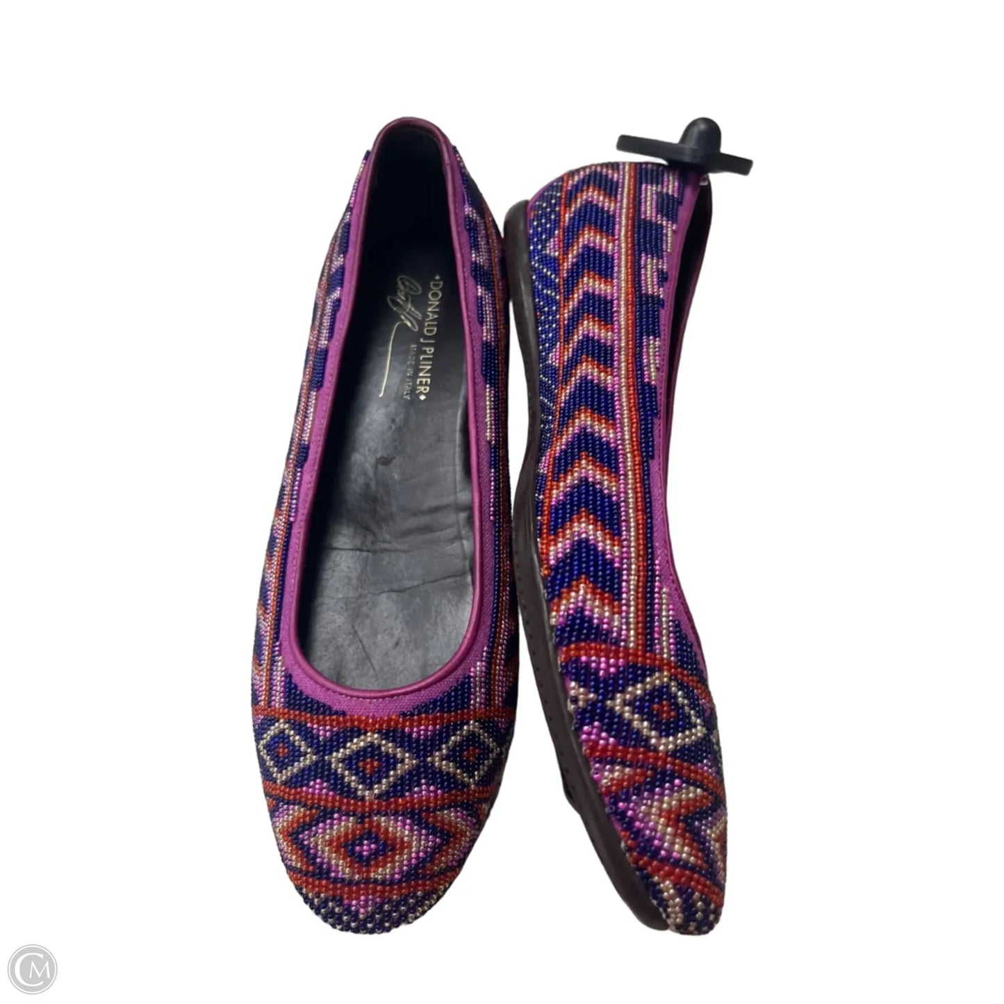 Shoes Flats By Donald Pliner In Pink & Purple, Size: 8