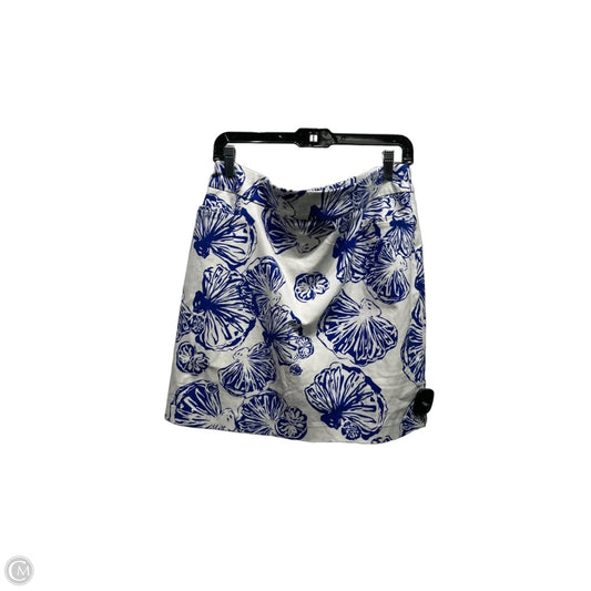 Skort By Chicos In Blue & White, Size: 10
