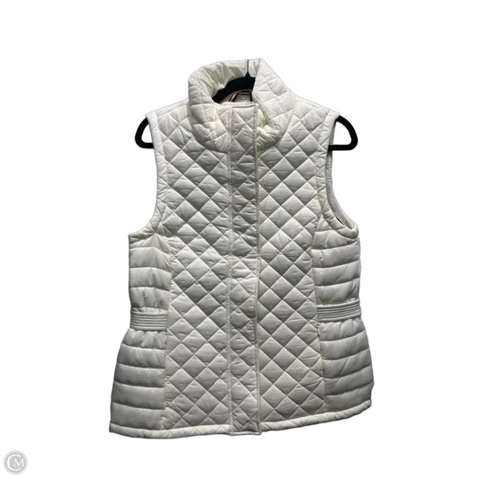 Vest Puffer & Quilted By Tommy Hilfiger In Cream, Size: S