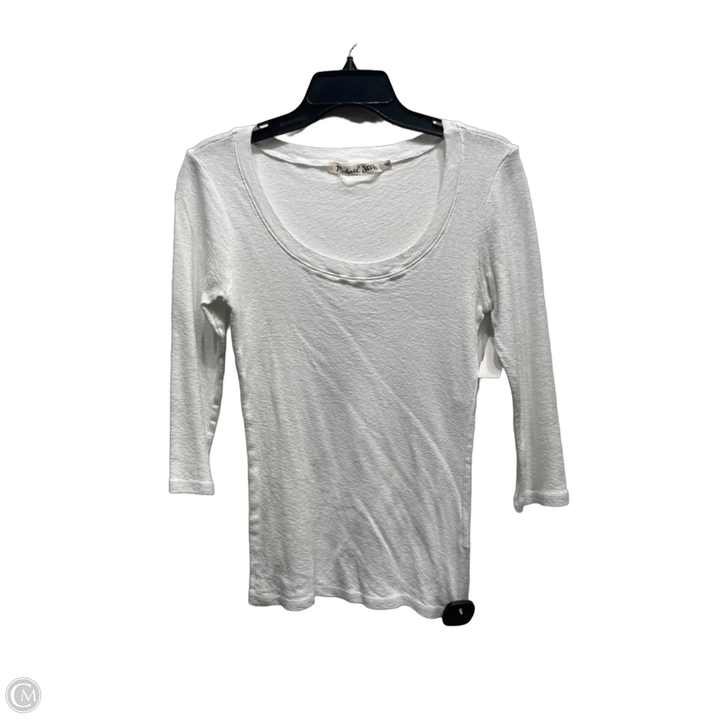 Top Long Sleeve By Michael Stars In White, Size: Osfm