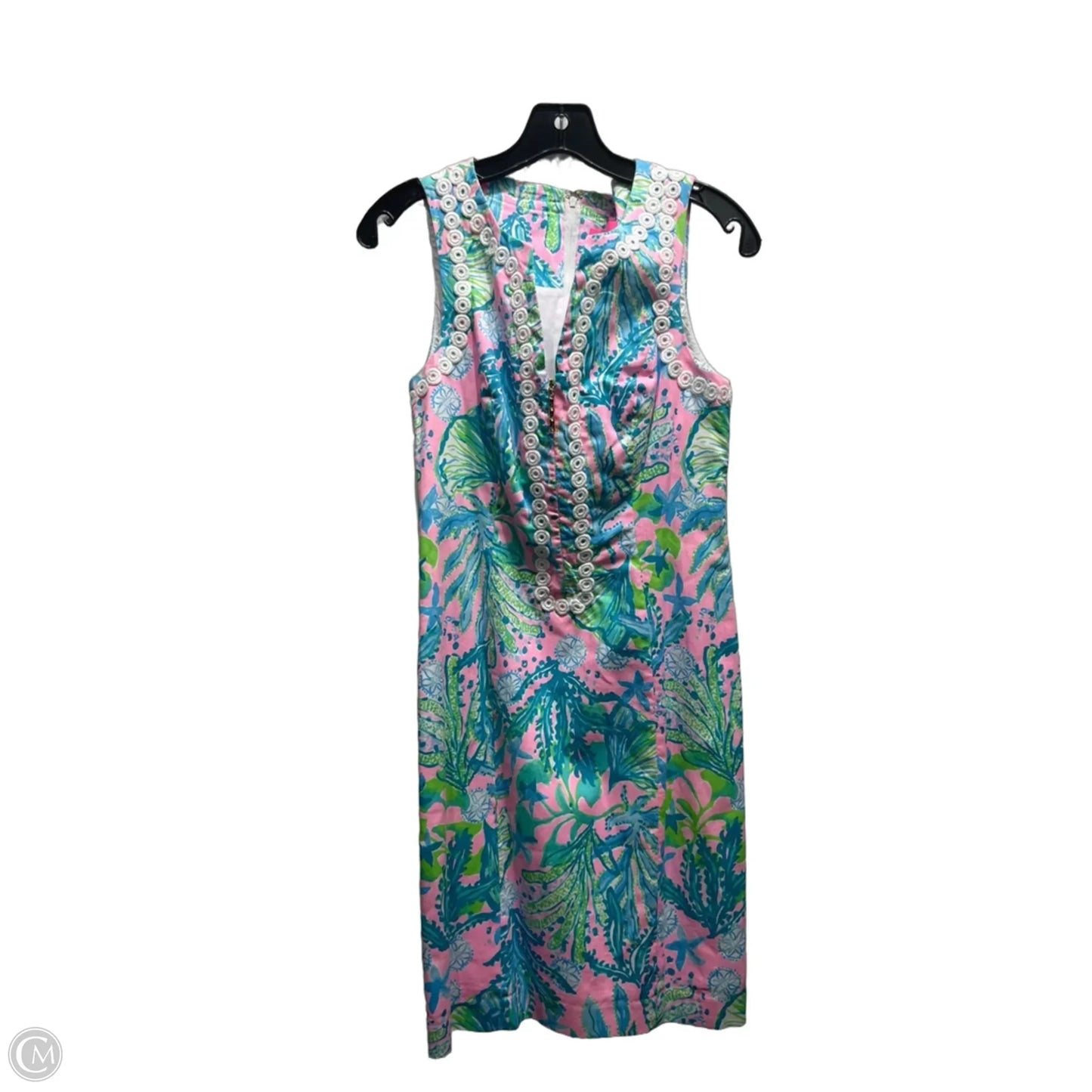 Dress Designer By Lilly Pulitzer In Blue & Pink, Size: 0