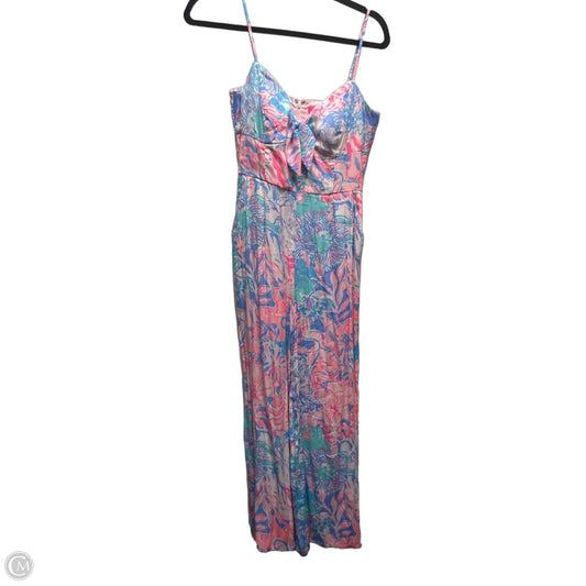 Jumpsuit Designer By Lilly Pulitzer In Blue & Pink, Size: 0
