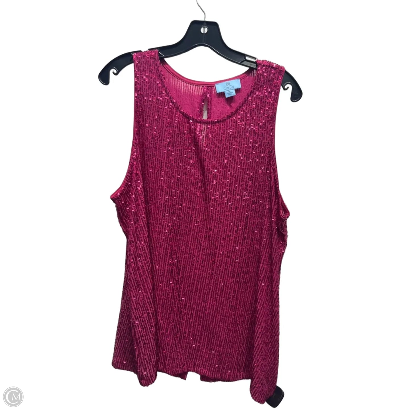 Top Sleeveless By Cece In Pink, Size: Xl