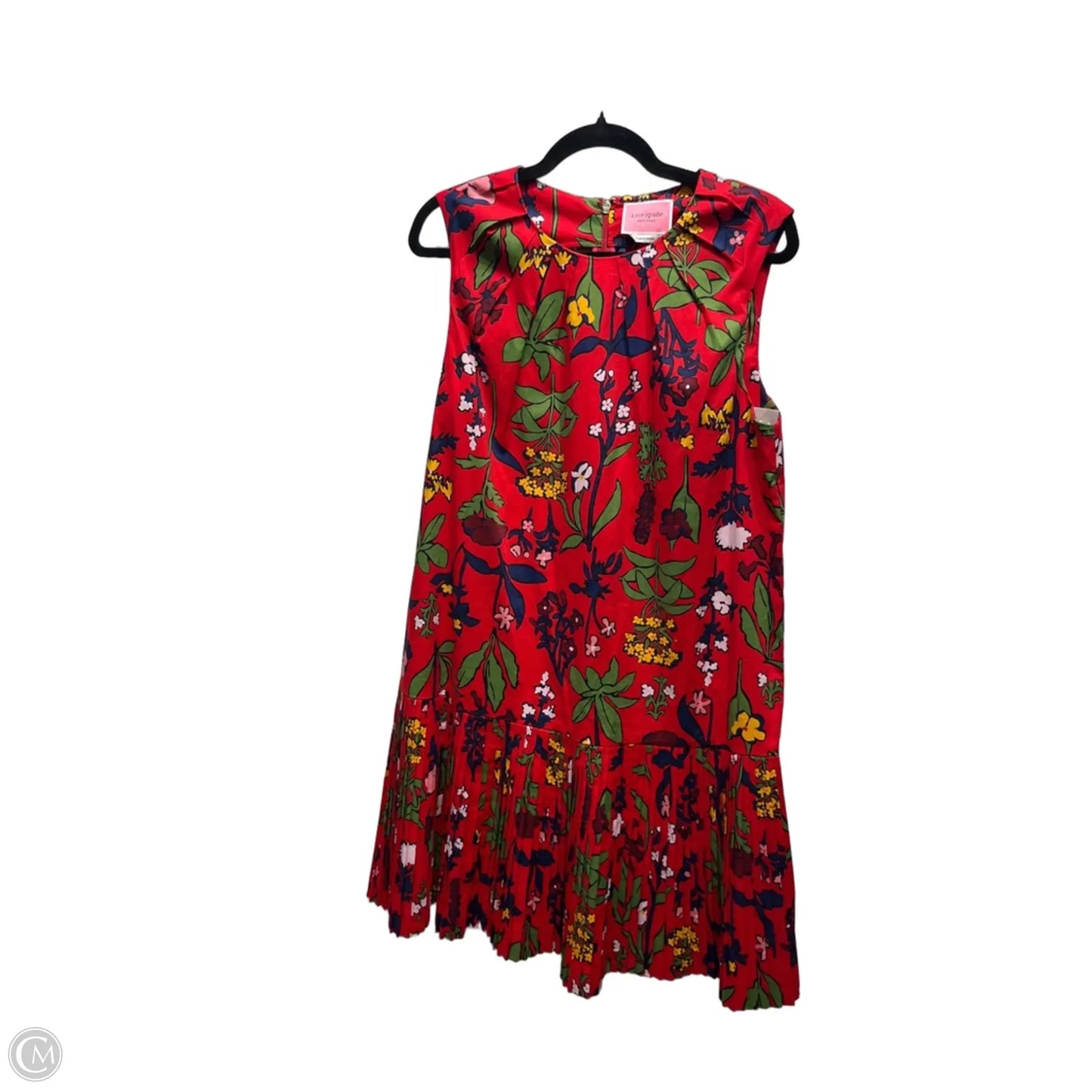 Dress Designer By Kate Spade In Green & Red, Size: L