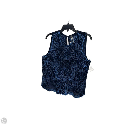 Top Sleeveless By Anthropologie In Blue, Size: L