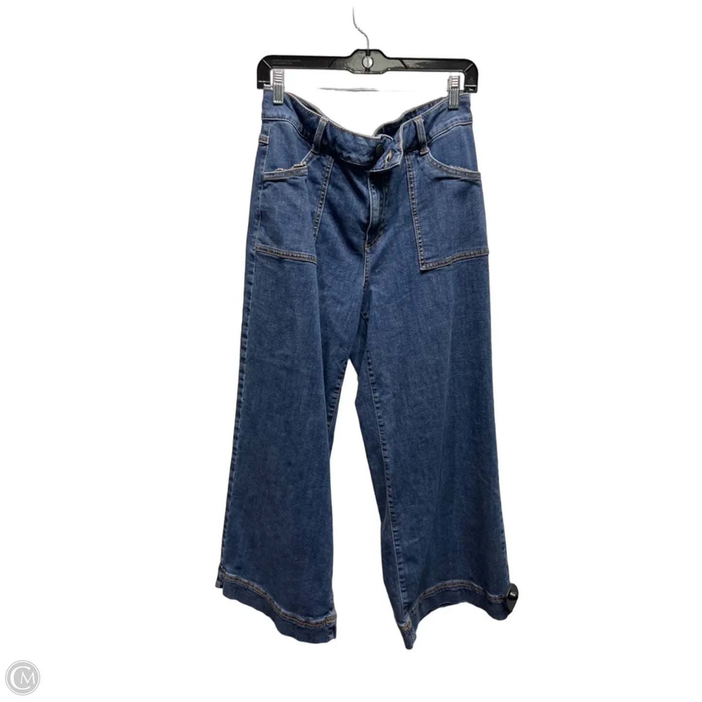 Jeans Wide Leg By Ophelia Roe In Blue Denim, Size: 14