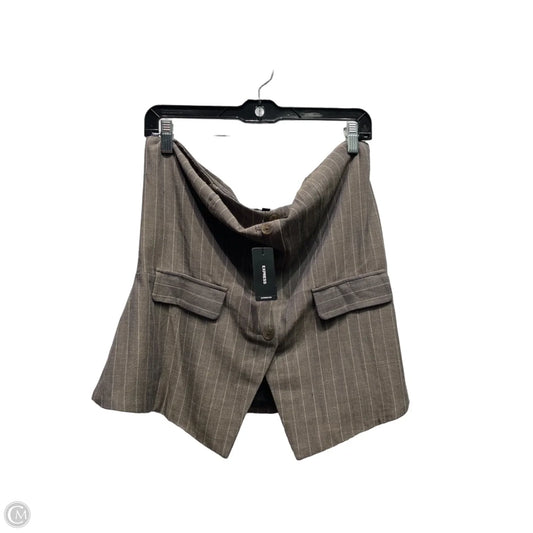 Top sleeveless By Express In Brown, Size: L