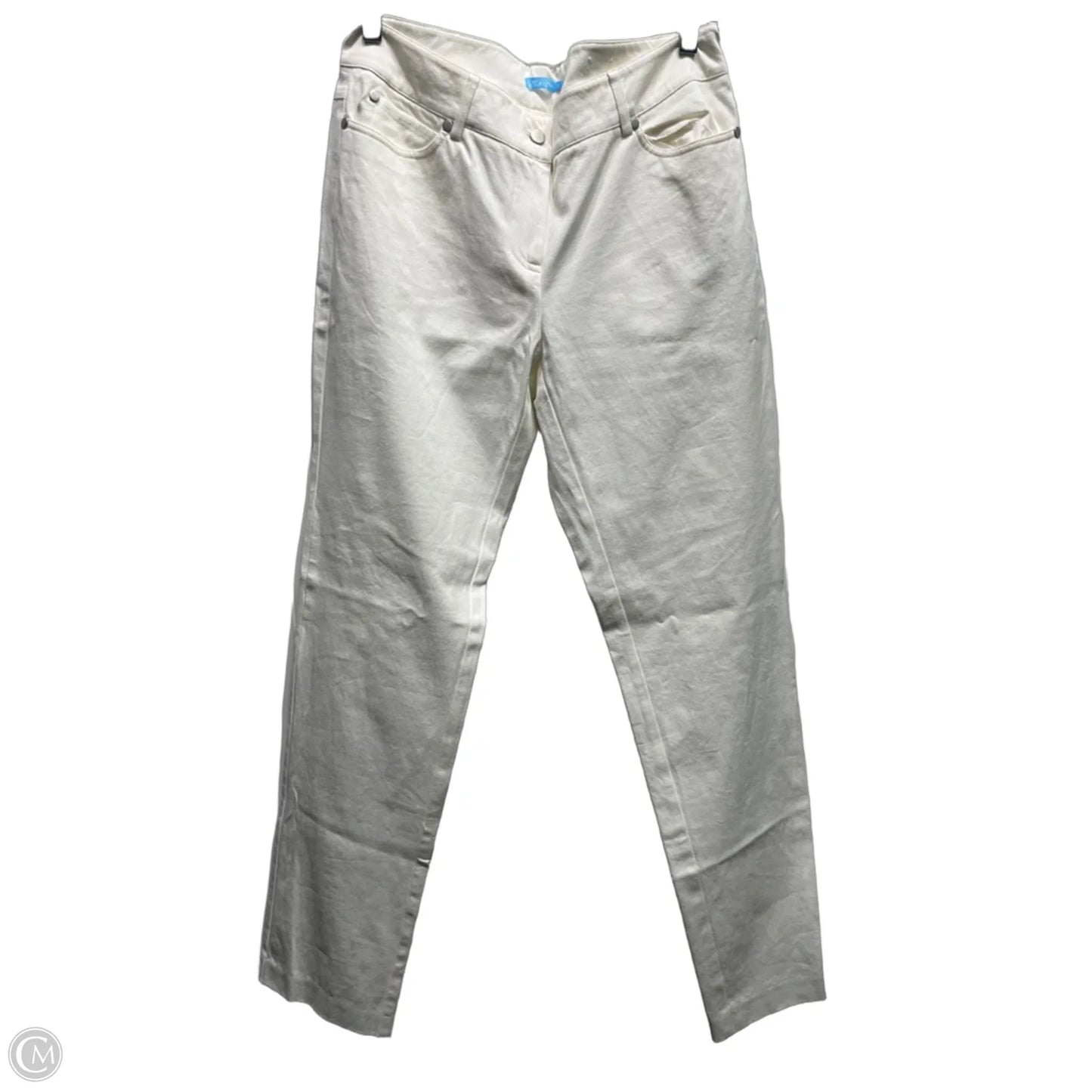 Jeans Straight By J Mclaughlin In White Denim, Size: 10